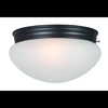 Maxim Essentials 2-Light 9" Wide Oil Rubbed Bronze Flush Mount Light 5885FTOI